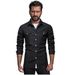 Herren-Jeanshemdjacke – Stretch-Komfort-Passform, lässiges Hemd mit offener Vorderseite für den Alltag, leichtes, atmungsaktives Baumwollmischgewebe, S-3XL_voghion.com
