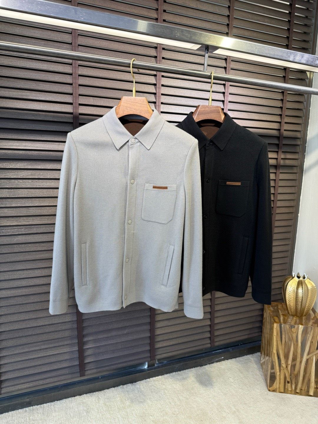 EZ Jeny New Style Turn-Down Collar Knitted Jacket The Cabinet Is A Hot-Selling Item. Adopt Original Custom Wool Blend_voghion.com