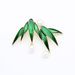 Simple Oil Drop Blue And Green Bamboo Leaf Brooch Temperament Anti-light Imitation Pearl Pin Men's And Women's Models_voghion.com