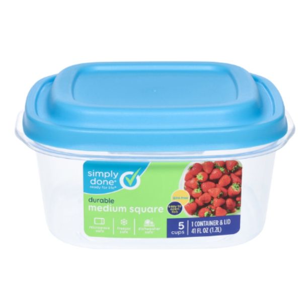 Done Cup Durable Lid 5 Medium And Simply Container Square_voghion.com