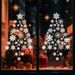 Selbstklebende Schneeflocken-Fensteraufkleber – 9er-Set wiederverwendbare PVC-Aufkleber für die Weihnachtsdekoration (20 x 30 cm, statisch haftend, keine Rückstände)_voghion.com