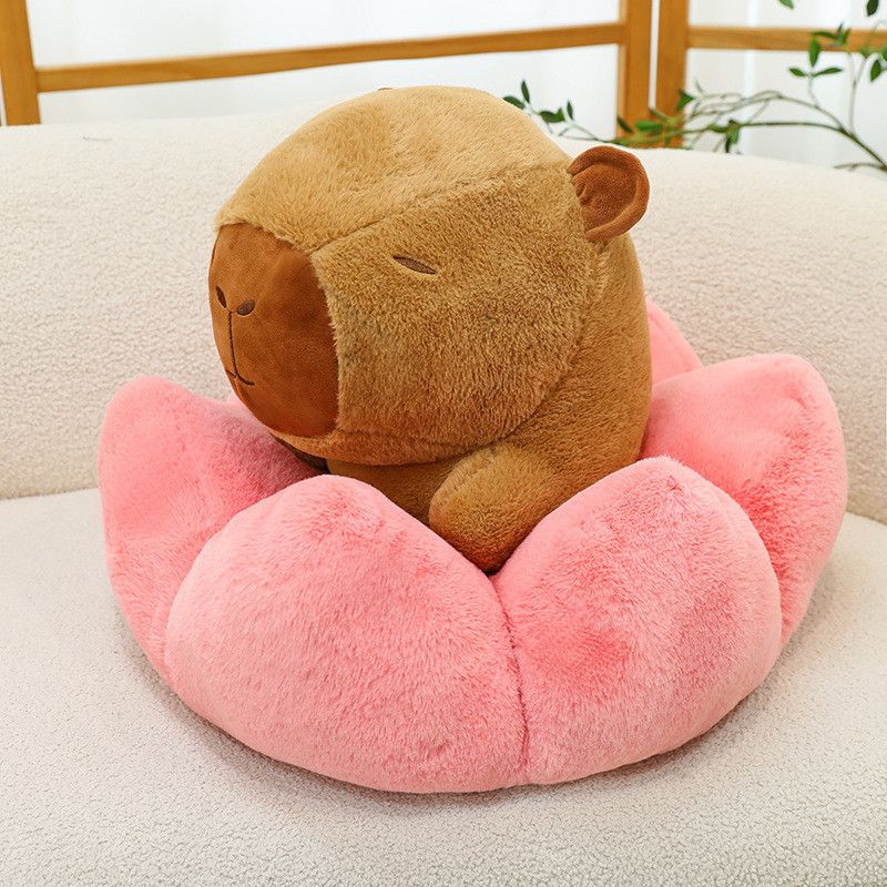 Capybara Luxurious Lotus Plush Toy Soft And Cuddly Stuffed Animal Kids Gift For_voghion.com