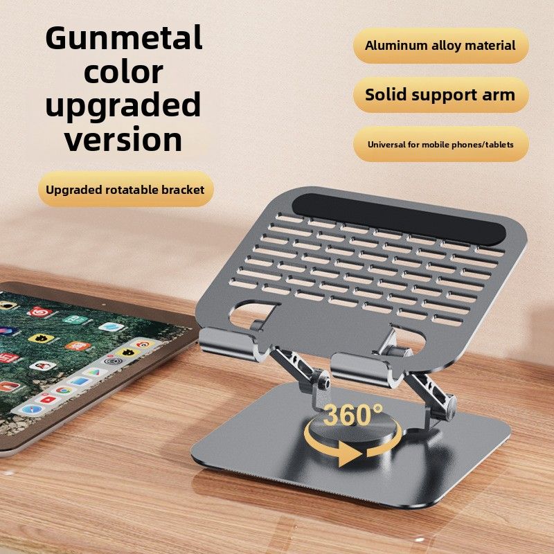 Soporte de escritorio, para teléfono móvil y tableta, soporte de computadora de metal giratorio de 360 grados, artefacto de alta gama para transmisión en vivo._voghion.com