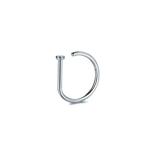 1/3/5 pezzi in acciaio inossidabile 316L finto piercing al naso per donne e uomini, anello al naso a forma di D con clip, piercing al naso_voghion.com