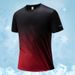 Men's Clothing Ice Silk Short Sleeve Thin Gradient Casual Sports Outdoor T Shirt_voghion.com