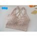 Korean Printed Pleated Vest, Two On Yoga Bra, Cross Back, Wide Shoulder Strap, Fashionable Sports And Fitness Bra_voghion.com
