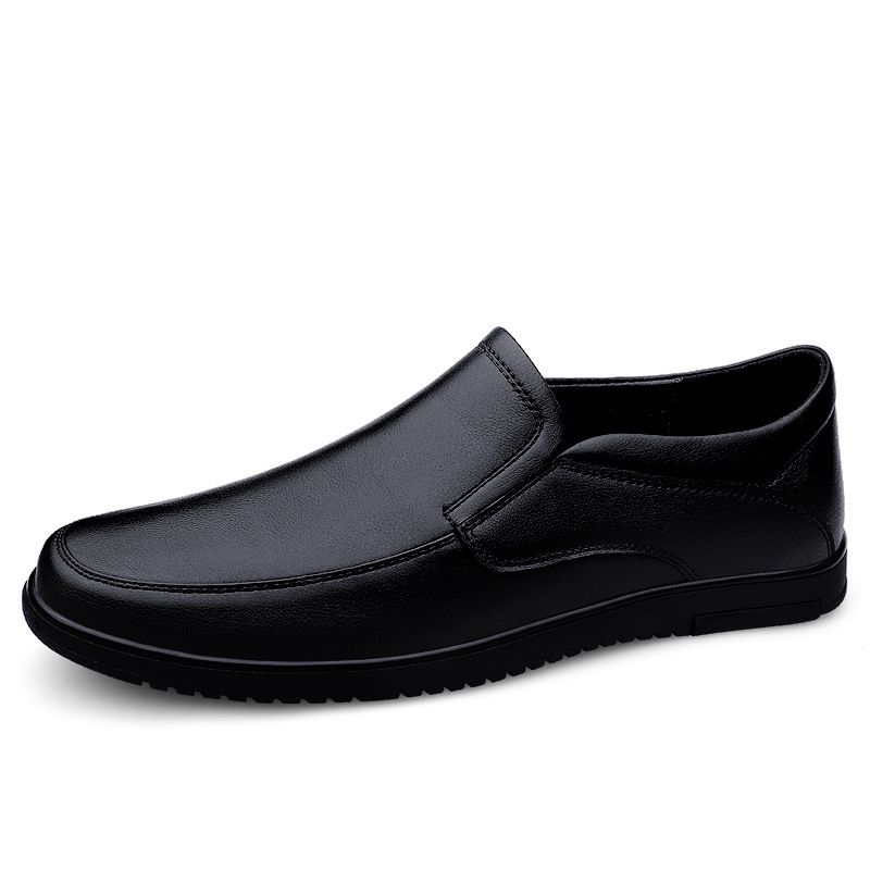 Ongeëvenaarde kwaliteit voor zakelijke casual herenschoenen, met leren neus en zachte antislipzool. Deze schoenen zijn ontworpen voor luie mensen en zijn..._voghion.com