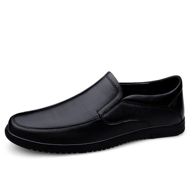 Ongeëvenaarde kwaliteit voor zakelijke casual herenschoenen, met leren neus en zachte antislipzool. Deze schoenen zijn ontworpen voor luie mensen en zijn..._voghion.com