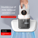 Dual Cup UV Vacuum Cleaner - Handheld Mite Removal For Bed With Sterilization_voghion.com