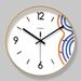 Yipula 7032 Living Room Simple Modern Nordic Round Silent Fashion Creative Wall Clock_voghion.com