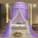 Princess Lace Double Layer Canopy Mosquito Net Full Coverage With Ceiling Hanging Design Floor Length Curtains_voghion.com