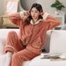Autumn And Winter Pajamas Are Thickened, Winter Loungewear Can Be Worn Outside, And The Suit Is Warmer And Thicker._voghion.com