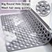 Non-Slip Bathroom Mat With Suction Cups Quick-Dry Shower Pad Massage Rings Ideal For Home Hotel Bathrooms 16.93x29.53inch Gray144_voghion.com
