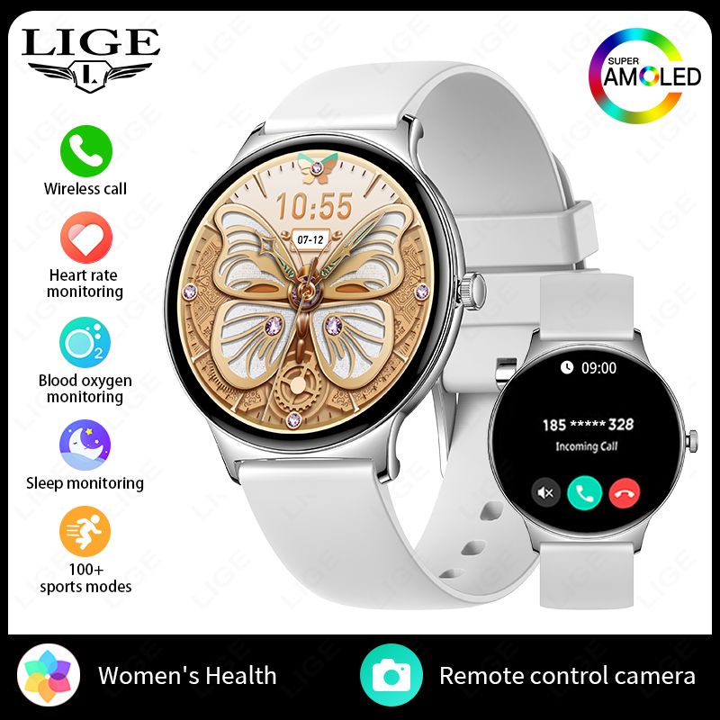 2025 New 1.43" Bluetooth Call Smartwatch Men 466*466 AMOLED Full Touch Screen Women Smartwatches Ladies For Android Ios_voghion.com