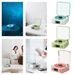 Giradischi retrò Altoparlante wireless Bluetooth 5.0 Wave Giradischi in vinile Regali Surround Proiezione Stereo 3.360° Lampada_voghion.com