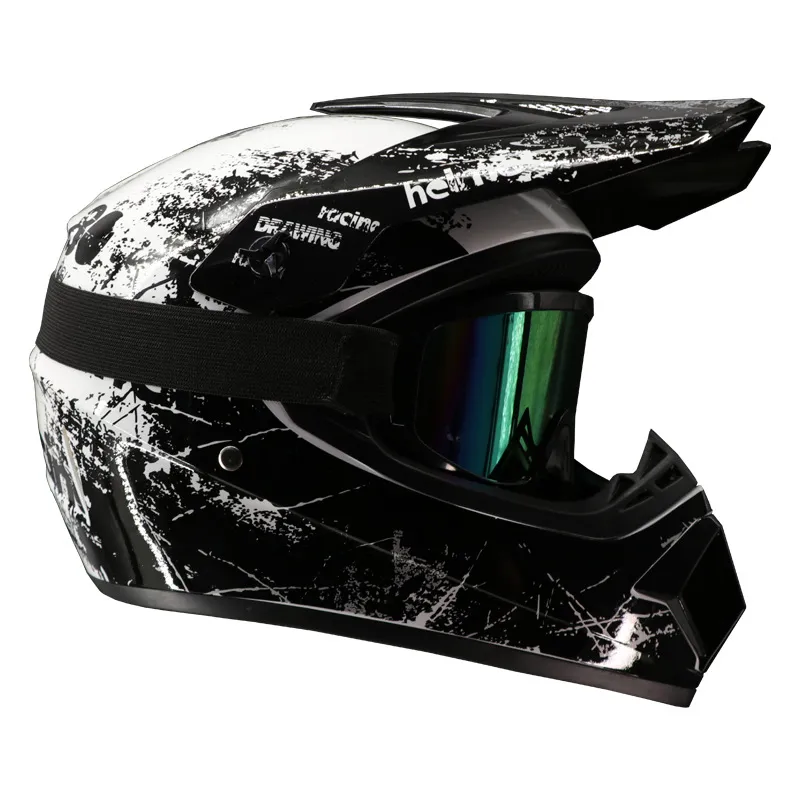 Pārrobežu ziedu 4-krāsu ārējās tirdzniecības versija bezceļa visurgājēja ķivere kalnu velosipēds lejup no kalna jauniešu kāršana_voghion.com