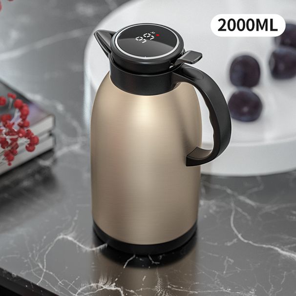 2L/3L grande capacità pentola di isolamento termico portatile bollitore termico caffè tè thermos in acciaio inox 18/8 smart thermos bot_voghion.com