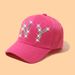 Women's British Diamond Casual Face Showing Small Adult Baseball Cap Fashionable And Stylish Duckbill Hat_voghion.com