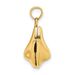 14K 3-D Opens Fortune Cookie Charm_voghion.com