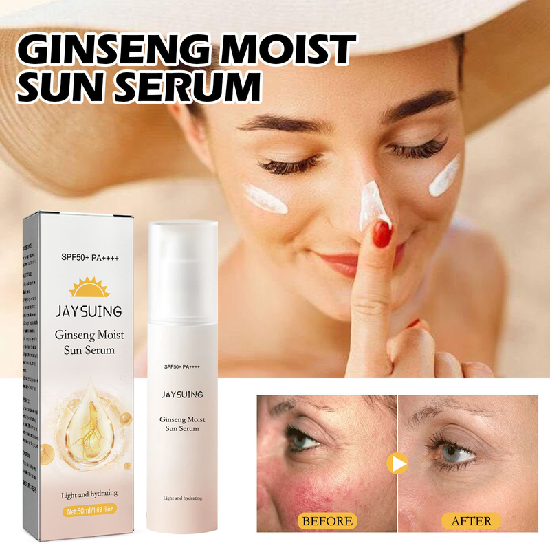 Ginseng hidratáló 50ml Es naptej tápláló olajszabályozó regeneráló naptej ultraibolya fehérítő arcápoló_voghion.com