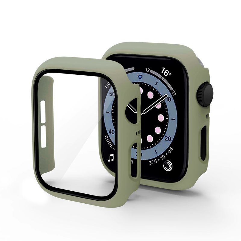 Case Cover Til Apple Watch 44 mm 40 mm iWatch 42 mm 38 mm kofanger Hærdet glas 44 42 38 42 mm til Apple Watch serie 4 3 5 SE 6_voghion.com