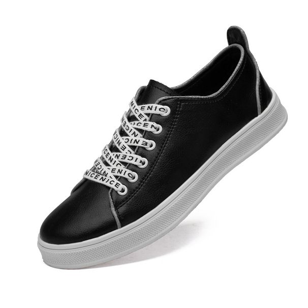 Men's Shoes Silver-white Reflective Strip Shoes Board Shoes Leather Shoes Men's Casual Shoes_voghion.com