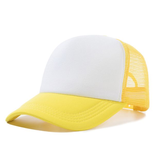 Casquette de baseball unisexe à visière réglable en maille unie pour homme et femme, chapeau d'été hip-hop décontracté de couleur unie_voghion.com