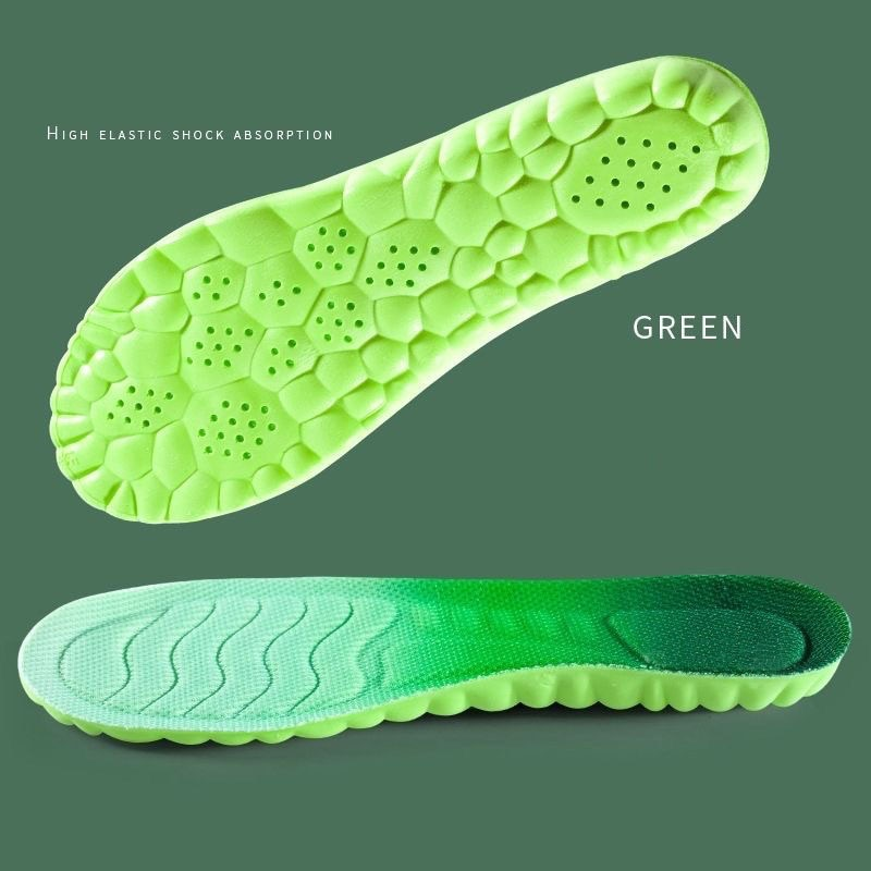 Ortopediska andningsbara mjuka latexinnersulor Sport Stötdämpning Löparskor Pad för män Kvinnor Arch Support Innersula_voghion.com