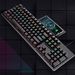 Farfi K118 Wired Quick Response Phone Wireless Charging 104 Key Caps Gaming Blue Axis Mechanical Keyboard for Desktop_voghion.com