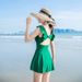 New sexy Korean hot spring backless one-piece seaside vacation slimming fairy swimsuit for women_voghion.com