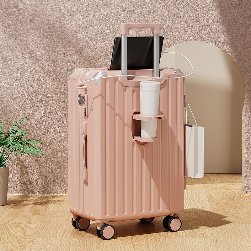 28/20 Zoll erweiterbares ABS+PC-Gepäck mit USB-Anschluss, wasserdichtem Design und 360°-Spinner-Rädern – leichter Reisekoffer für Studenten_voghion.com