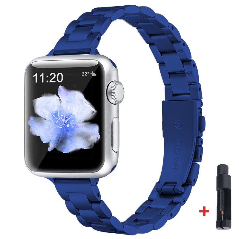 Tanek kovinski pas za Apple Watch Ultra 49mm 45mm 41mm 38mm 40mm 42mm 44mm Jeklen zapestnica Women iWatch SE Series 8 7 6/se/5/4/3_voghion.com
