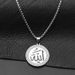 Ayatul Kursi Stainless Steel Round Necklace Islamic Pendant Eid Gift Ramadhan Gift Arabic Necklace Islamic Muslim Jewelry Gift For Family_voghion.com