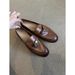Lan Cabinet Edition ~ Vintage Lock Design Versatile Slip-On Lazy Loafers Horsebit Flat Leather Single Shoes_voghion.com