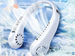 Leafless Neck Hanging Lazy Mini Portable Convenient Personal Student Sports USB Rechargeable Strong Wind Fan_voghion.com
