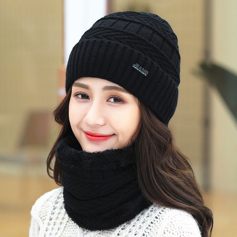 Mütze: Winterflut Warm, Herbst Und Winter, Wollmütze, Fleece-Strickmütze, Koreanische Fahrrad-Ohrkappe_voghion.com