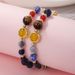 Best Selg Jewelry Universe Galaxy Solar System Eight Planets Agate Natural Stone Adjustable Bracelet_voghion.com