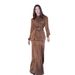 Women's Clothing autumn new solid color round neck pleated slim fit top skirt elegant suit_voghion.com