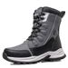 Fleece-Lined Boots Suede 2025 Winter New Waterproof, Slip-Resistant, Thickened Snow Boots_voghion.com