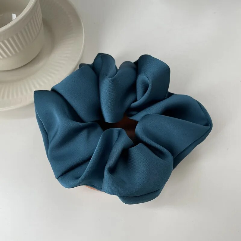 Elastici di seta eleganti Fascia per capelli Nastri per capelli tinta unita per donna Ragazza Porta coda di cavallo Corda per capelli Fascia per capelli coreana Accessori per capelli_voghion.com