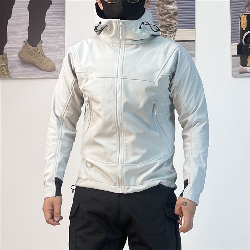 Giacca tattica softshell da uomo: giacca in pile impermeabile, antivento e traspirante per escursionismo e alpinismo_voghion.com