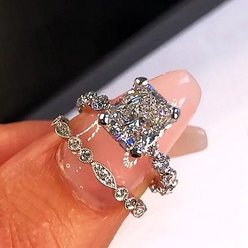 Nuovi anelli di Cao Shi in zircone, alla moda e di alta qualità, con diamanti interi, set di gioielli composto da due pezzi_voghion.com
