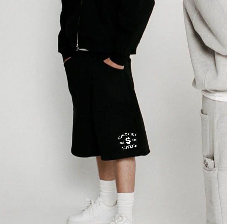 Abbigliamento maschile, Marchio di moda maschile Y2K, Pantaloni a 5 punte in maglia con silhouette multitasche, Salopette in maglia_voghion.com