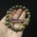 10mm Green Sandalwood Beaded Bracelet With Calabash Charm - Natural Fragrant Wood Jewelry_voghion.com