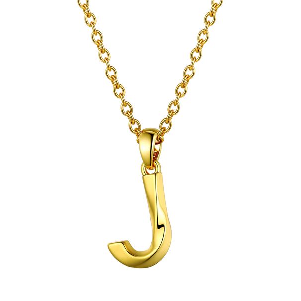 Collana con ciondolo a forma di lettera dell'alfabeto con iniziale J in oro Laatikui per donne e ragazze, ciondolo con nome personalizzato_voghion.com