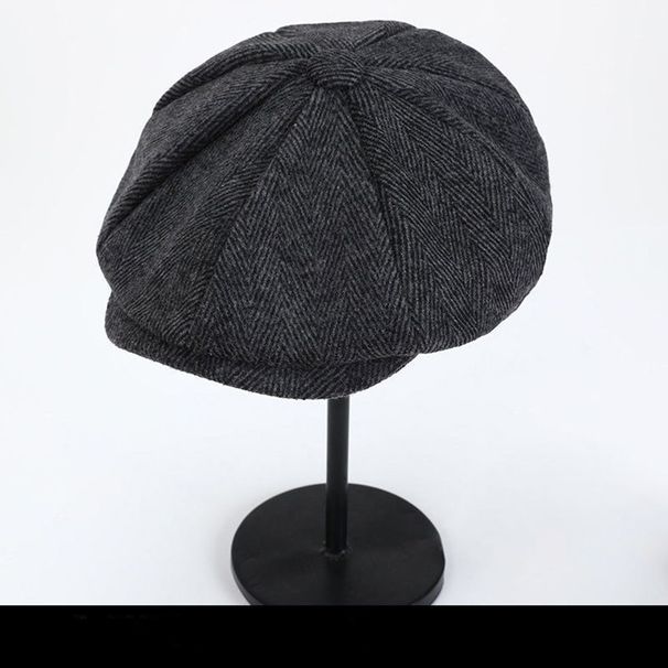 Hot Sale 2024 Retro Kappen Männer Achteckeg Hutt Peaky Blinders Newsboy Herringbone Flaach Kapp Britesch Moler Hutt Hierscht Wanter Béretten_voghion.com
