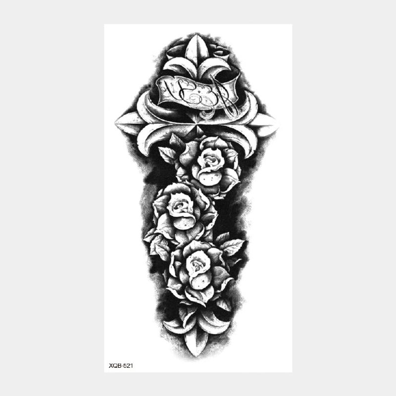 Series Black Skull Water Transfer Tattoo Sticker_voghion.com