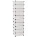 Interlocking Shoe Organizer with 10 Compartments White_voghion.com