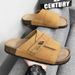 Summer New Fashionable Casual Boken Cork Slippers For Men With Soft Bottom, Large Size, Lightweight And Comfortable One_voghion.com