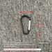 Outdoor Aluminum Alloy Keychain Selected Recommendation Safe Portable Durable Rebound D-shaped Carabiner_voghion.com